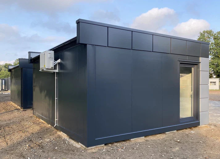 Contenedor de oficina tipo London 6,00 x 4,70 m