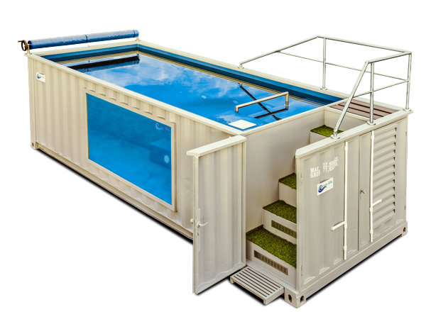 Piscina contenedor panorámica de 6,05 x 2,44m
