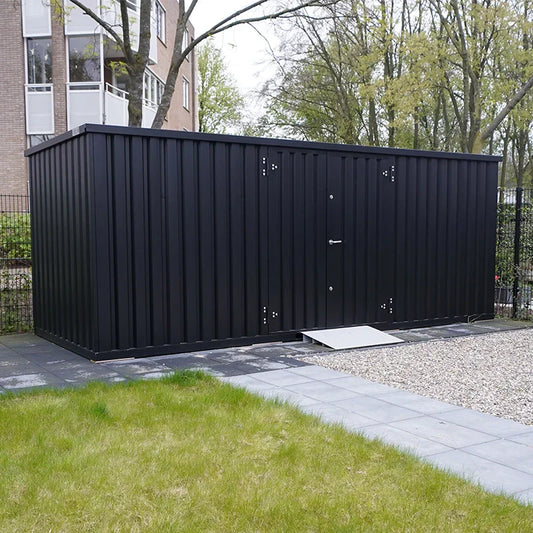Contenedor de almacenamiento de 5 x 2 metros – con puerta doble
