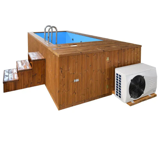 Piscina de madera Korax Thermo 4,8 m x 2,3 m