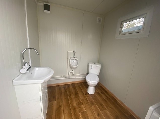 Contenedor Sanitario WC Box con Cabina Doble