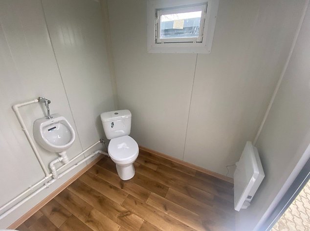 Contenedor Sanitario WC Box con Cabina Doble