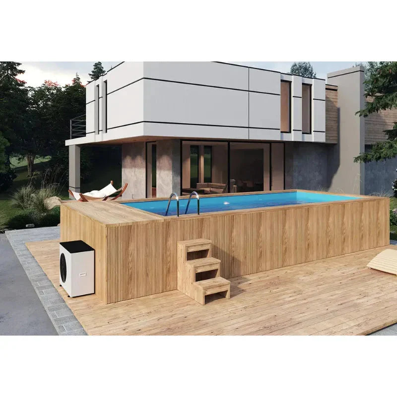 Piscina de madera Korax Thermo 4,8 m x 2,3 m