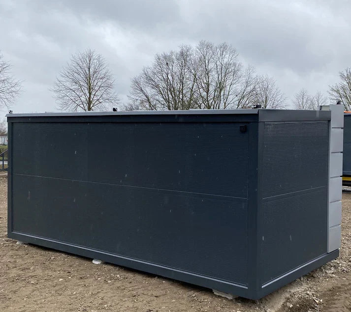 Contenedor de oficina 6x2,83 metros con 2 ventanas