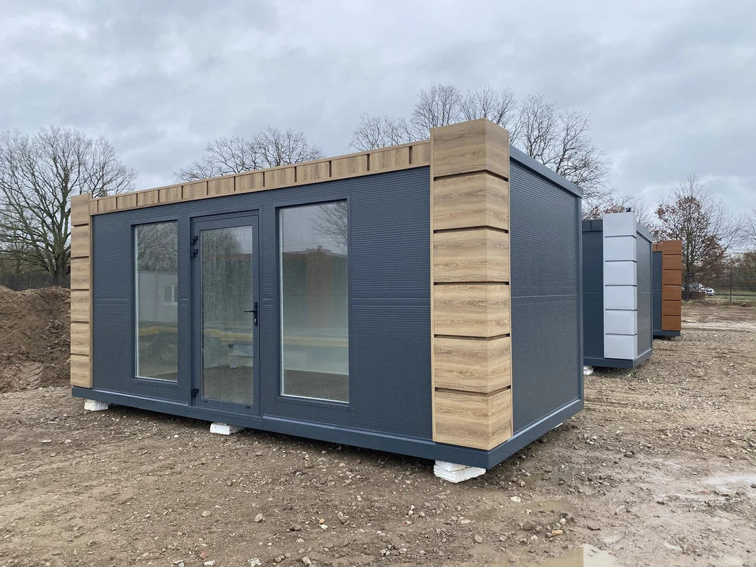 Contenedor de oficina 6x2,83 metros con 2 ventanas